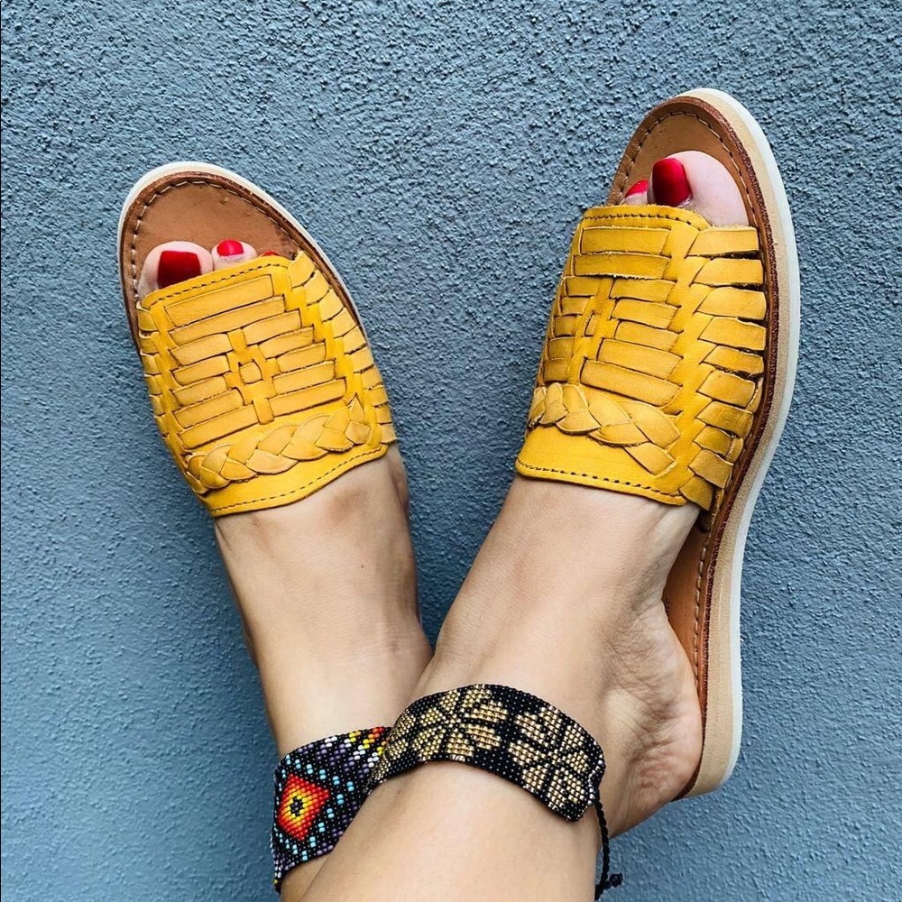 Yellow sandals